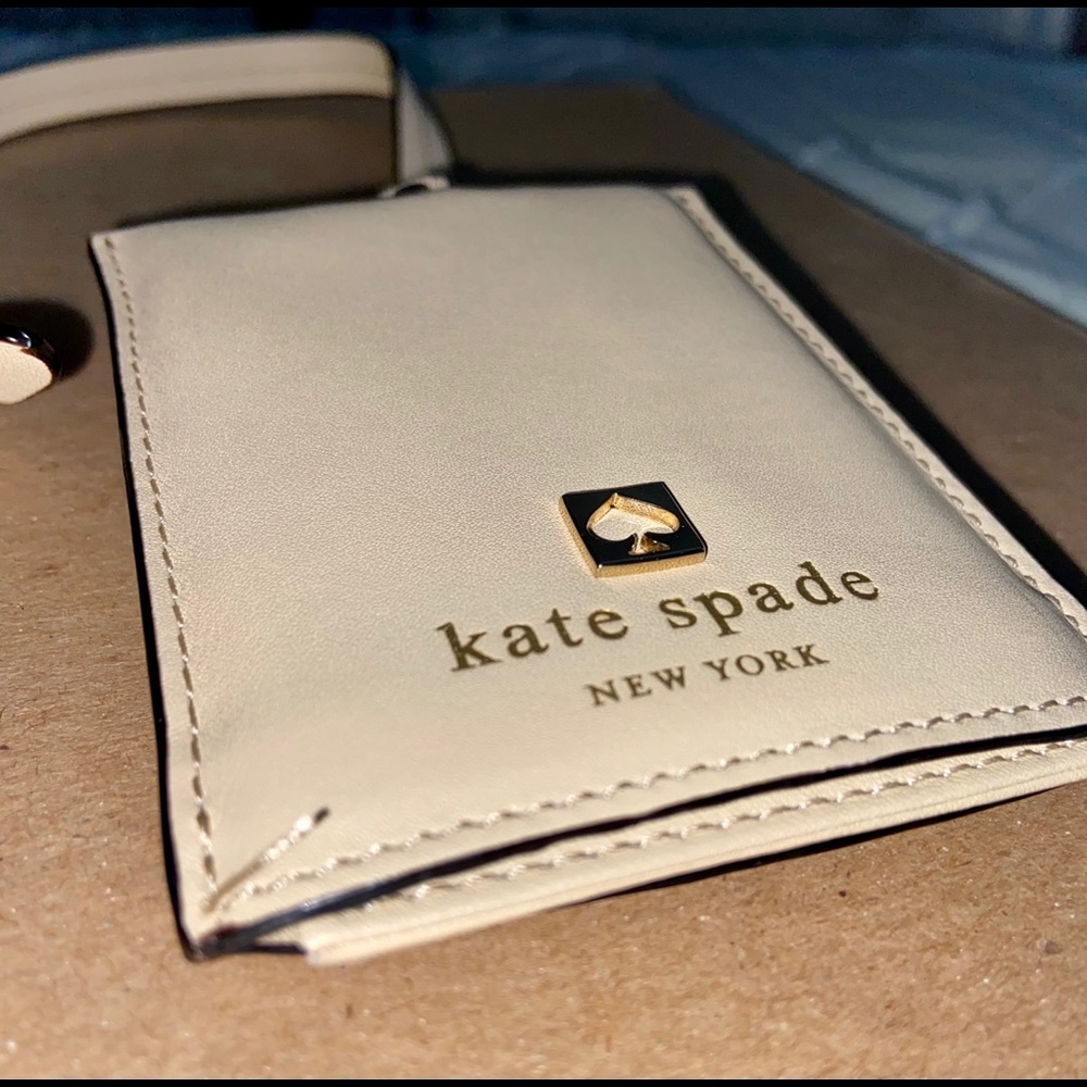Kate Spade New York Beige Luggage Tag